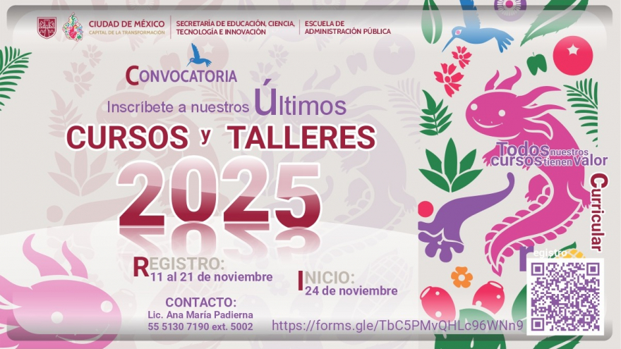 Convocatoria Cursos y Talleres 2025